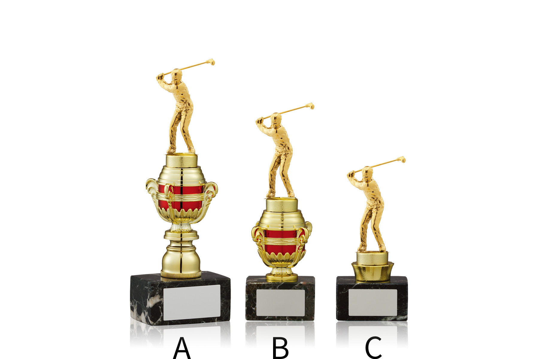 コンパクトだから使いやすいゴルフスタンダードトロフィー　JW-TO-3146-golf