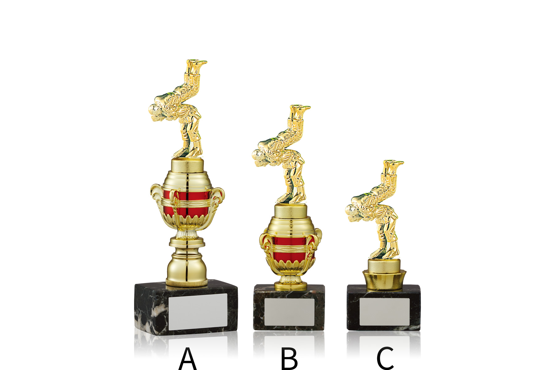 コンパクトだから使いやすい柔道スタンダードトロフィー　JW-TO-3146-judo