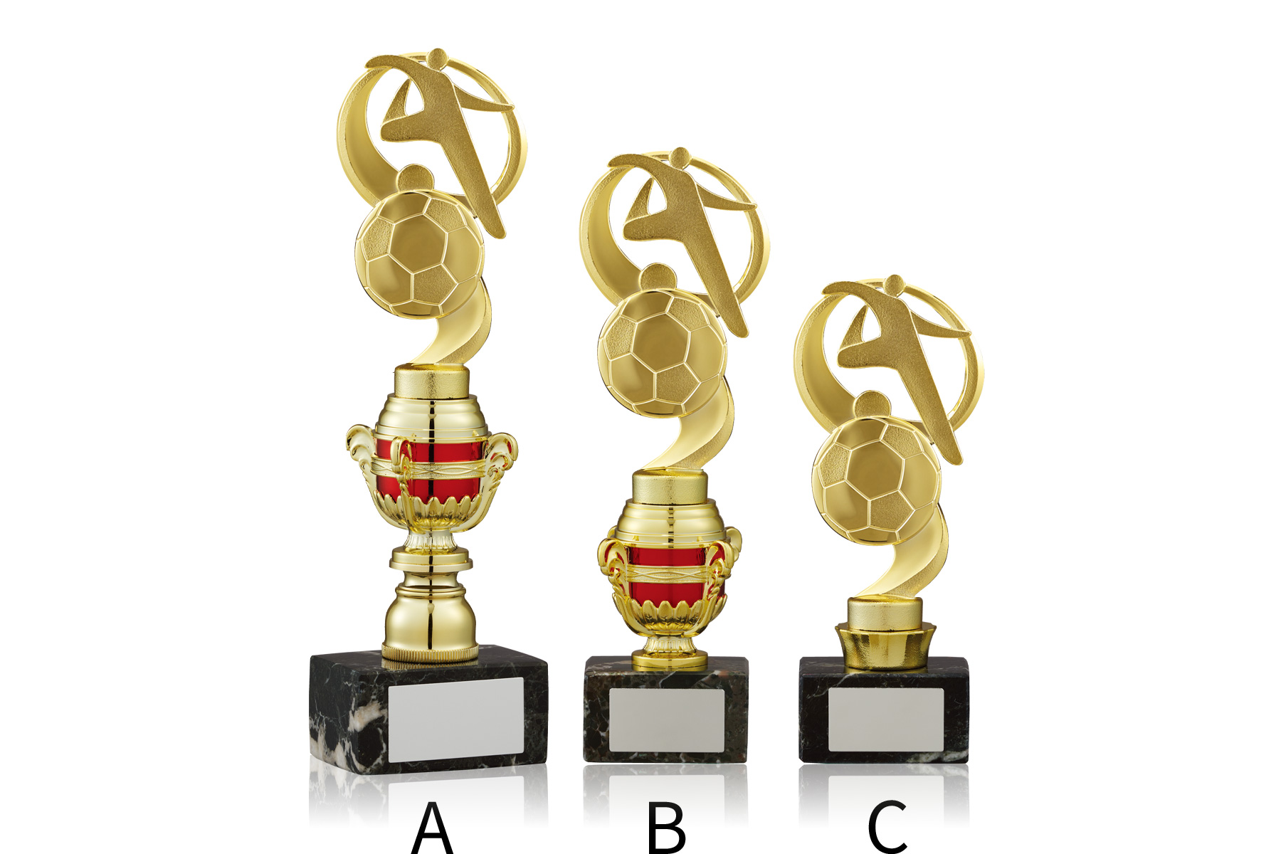 コンパクトだから使いやすいサッカースタンダードトロフィー　JW-TO-3146-soccer