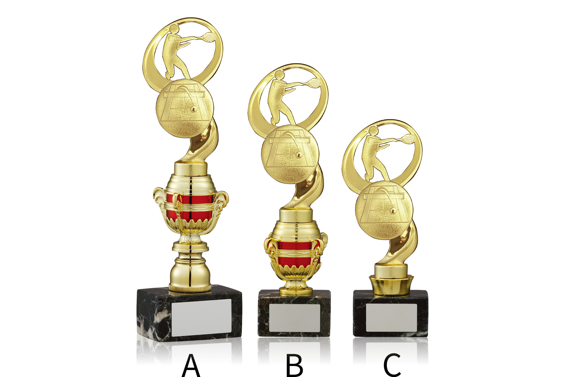 コンパクトだから使いやすいテニススタンダードトロフィー　JW-TO-3146-tennis