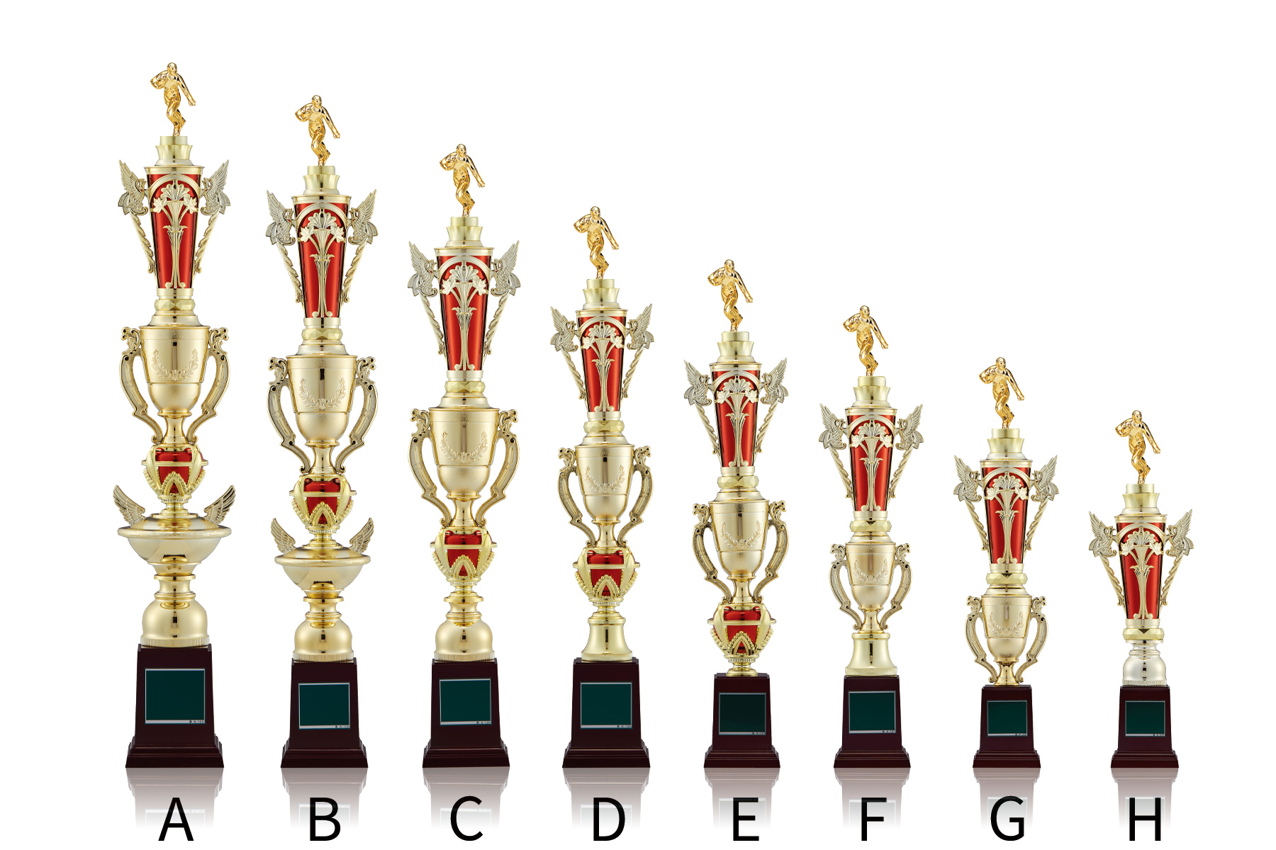 定番スタイルのアメフト表彰トロフィー JW-TO-3161-ball-other