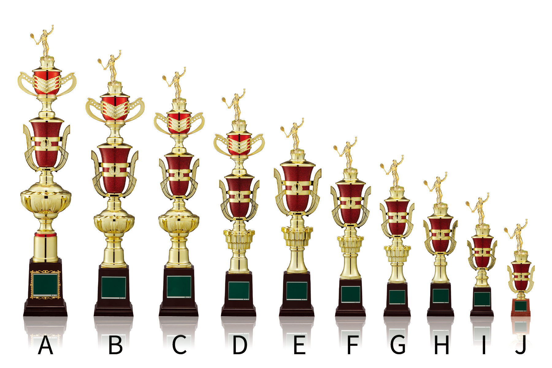 バドミントンの表彰トロフィー JW-TO-3163-badminton