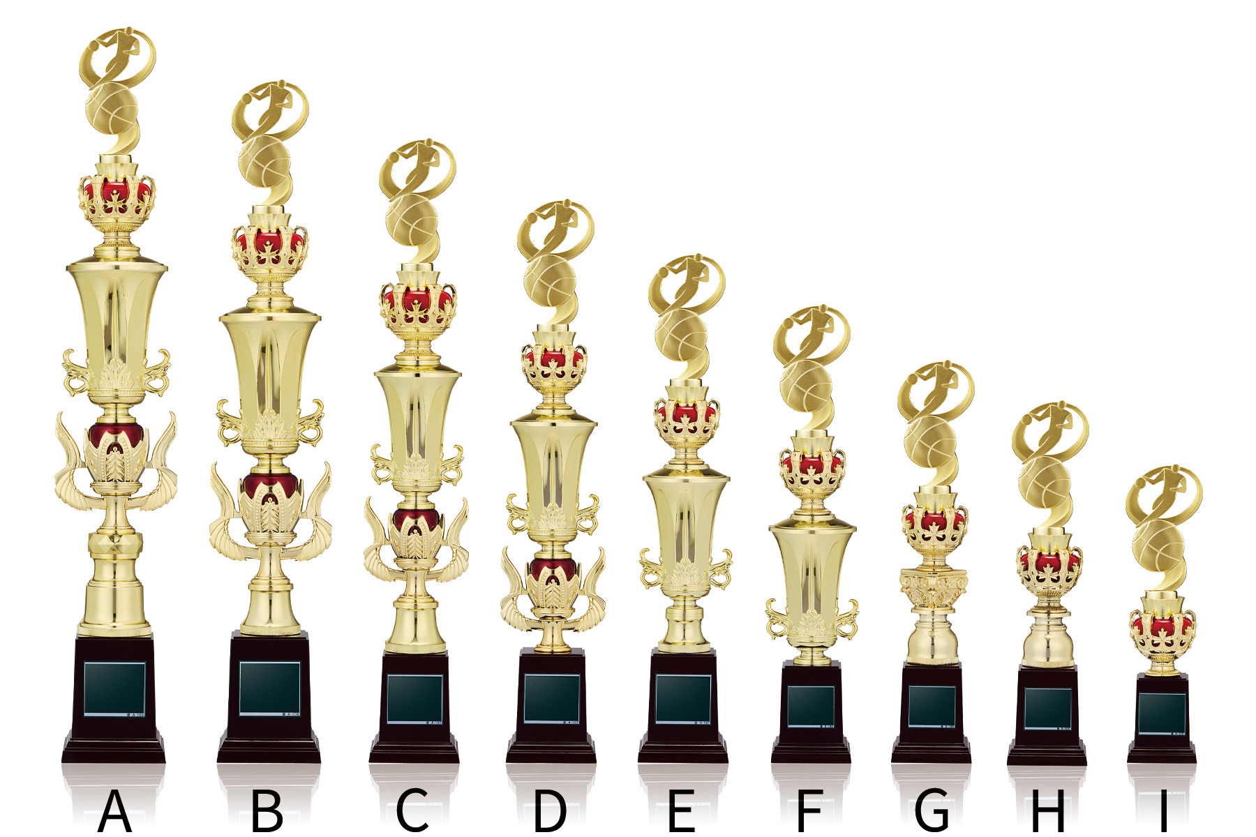 バスケットボール用スタンダードトロフィー JW-TO-3166-basketball