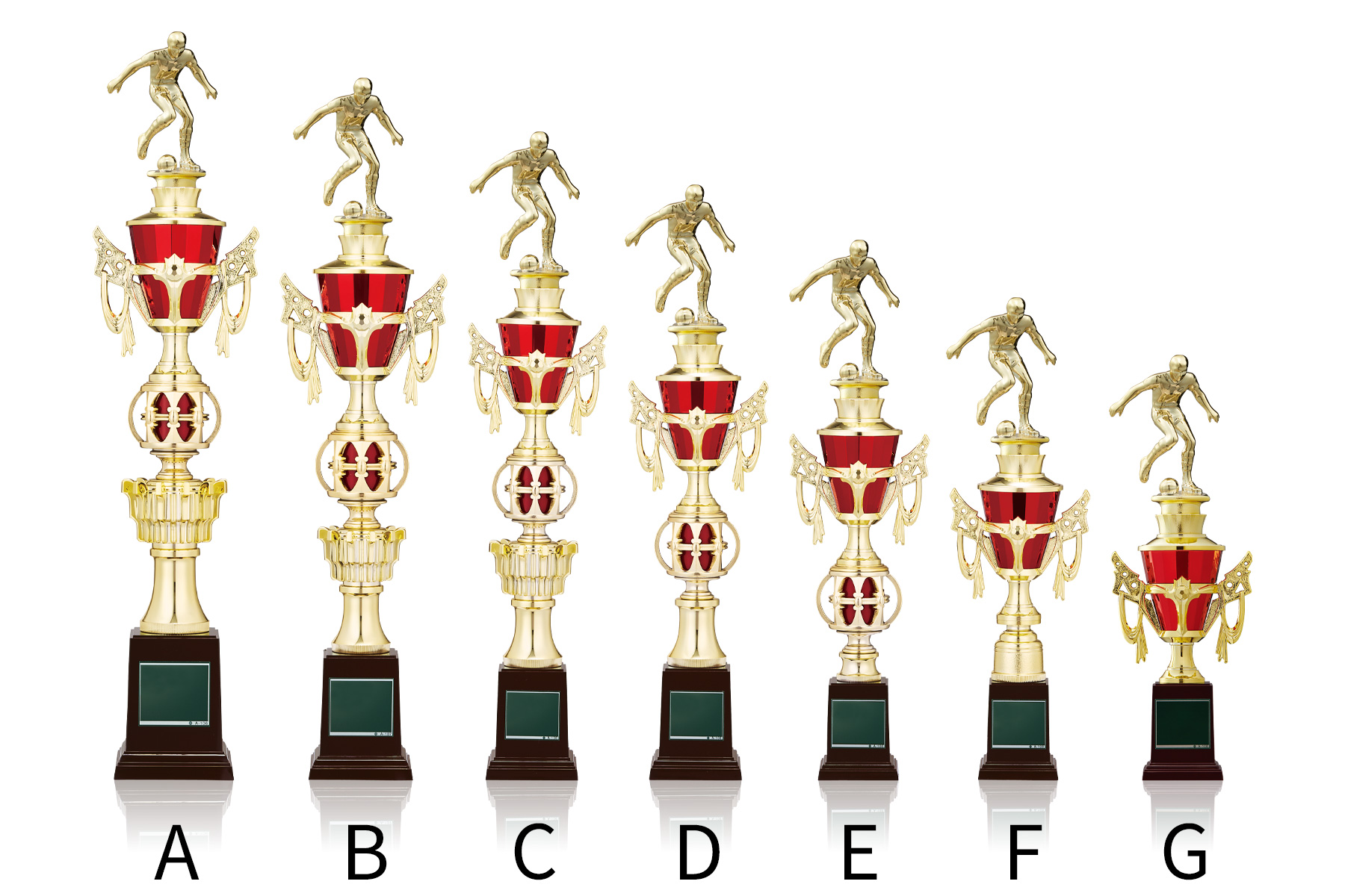 サッカー・フットサル専用のスタンダードトロフィー JW-TO-3176-soccer