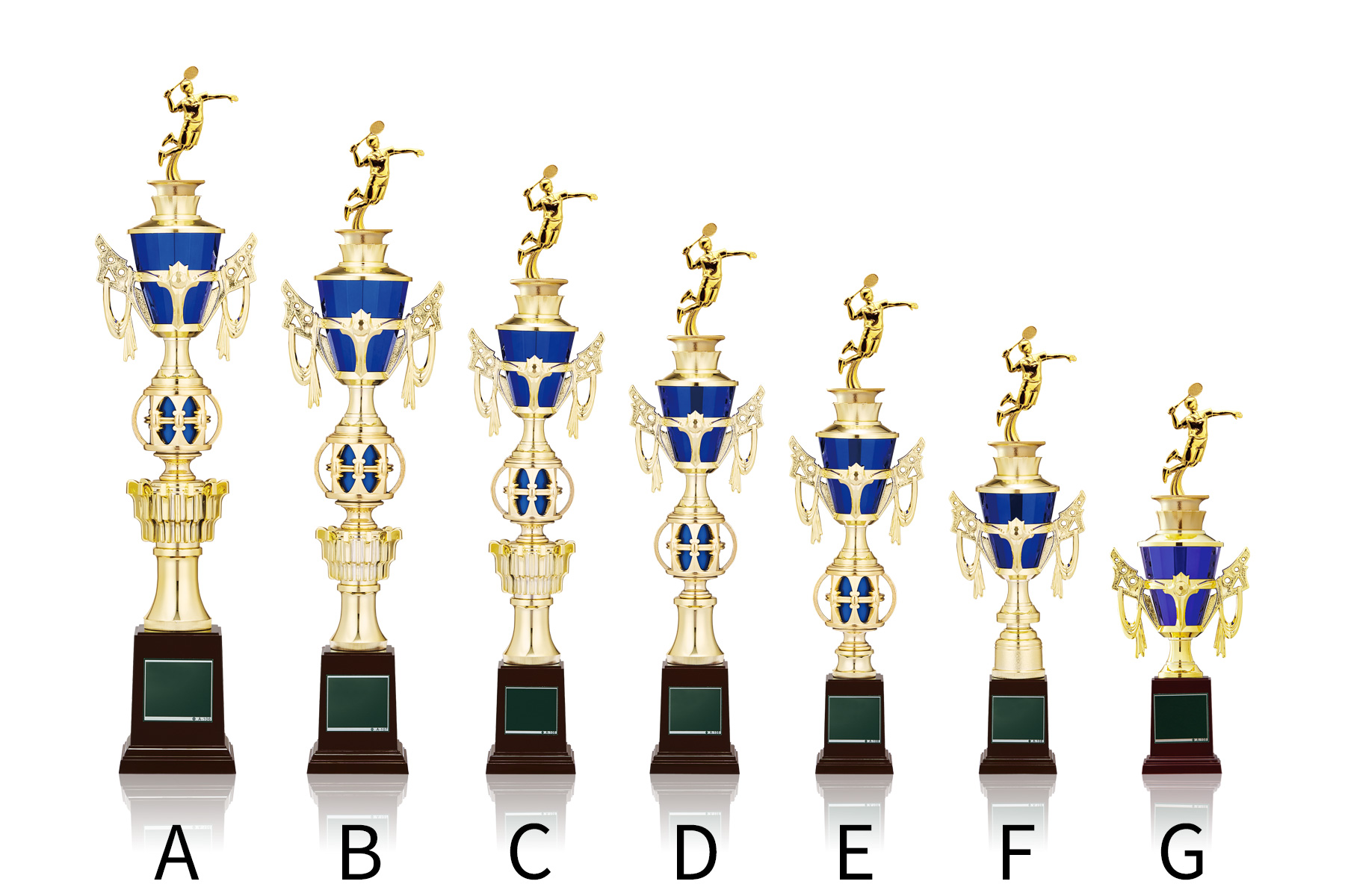 バドミントン専用のスタンダードトロフィー JW-TO-3177-badminton