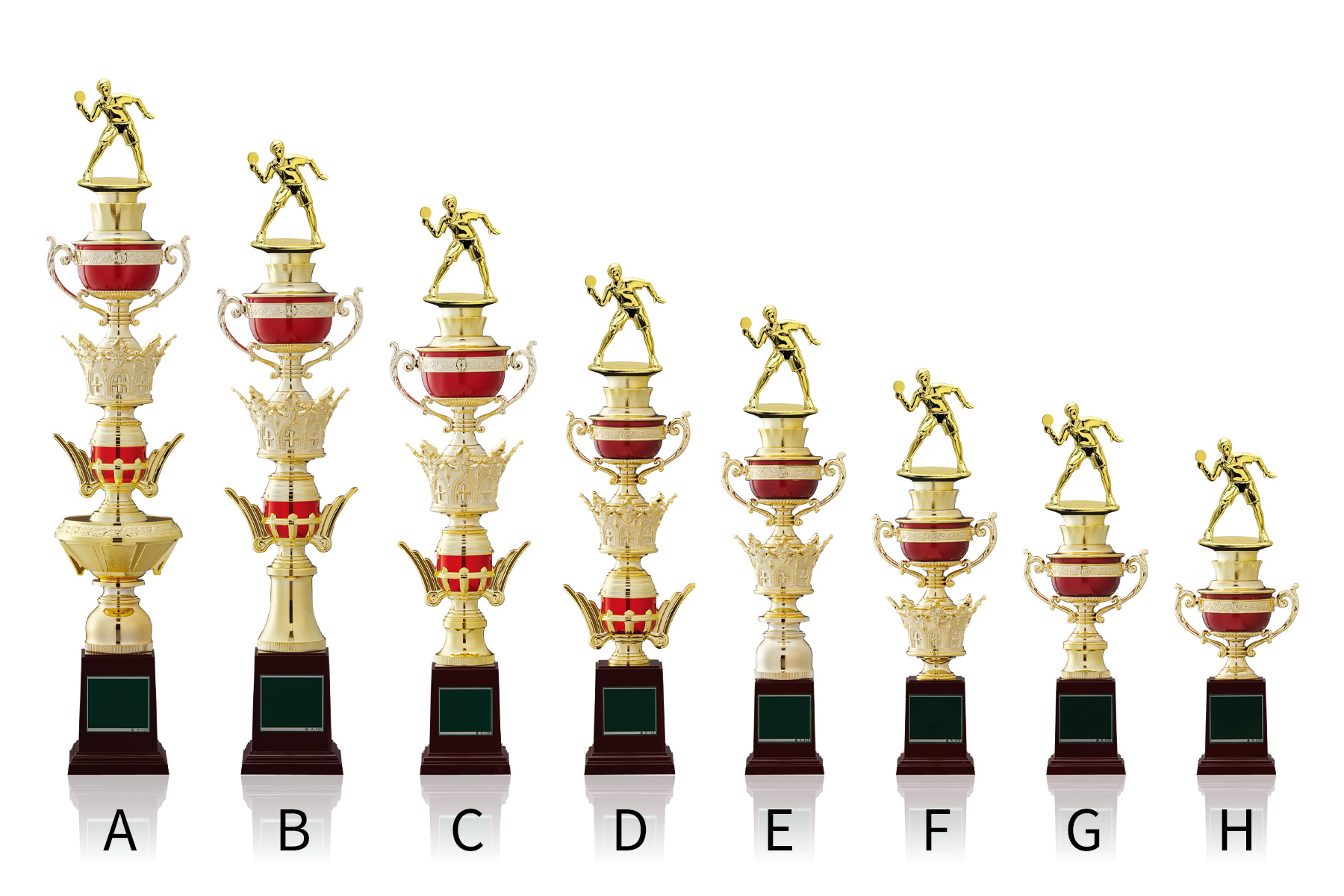 卓球専用のスタンダードトロフィー JW-TO-3178-tabletennis