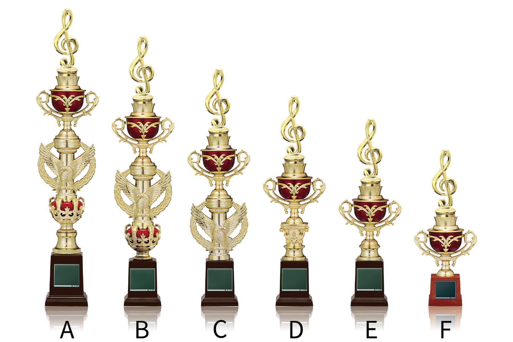 音符が印象的なカラオケ専用トロフィー JW-TO-3179-karaoke