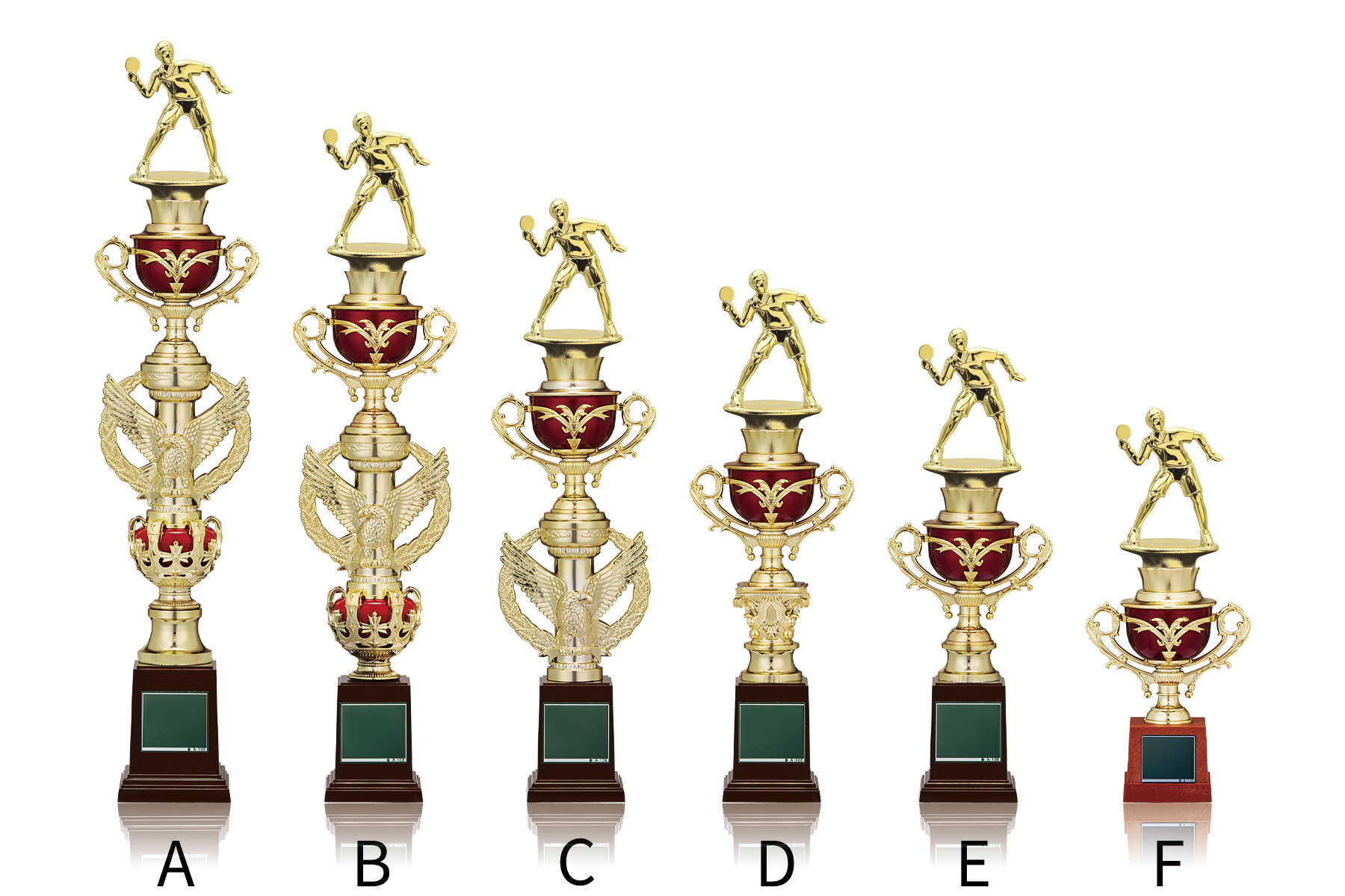 卓球専用のスタンダードトロフィー JW-TO-3179-tabletennis