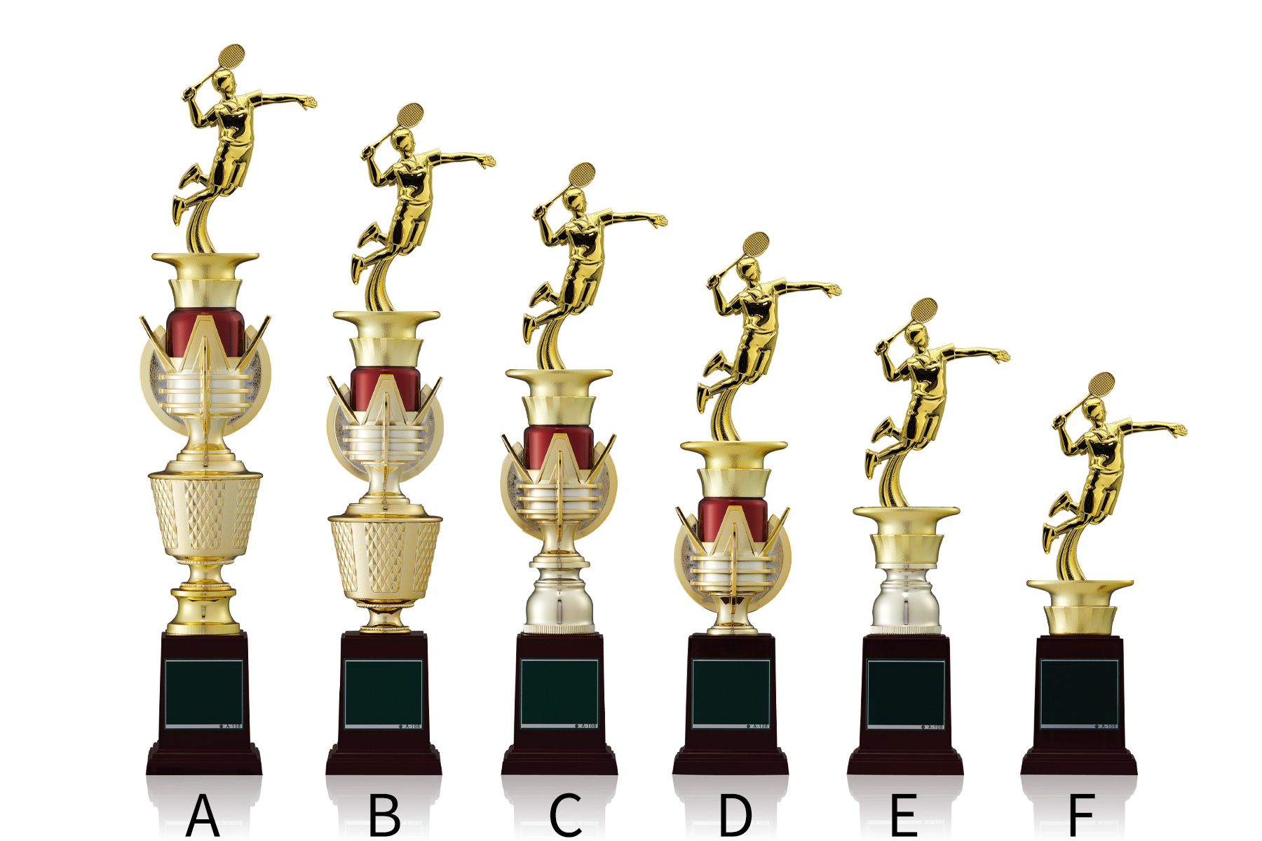 バドミントン用スタンダードトロフィー　JW-TO-3181-badminton