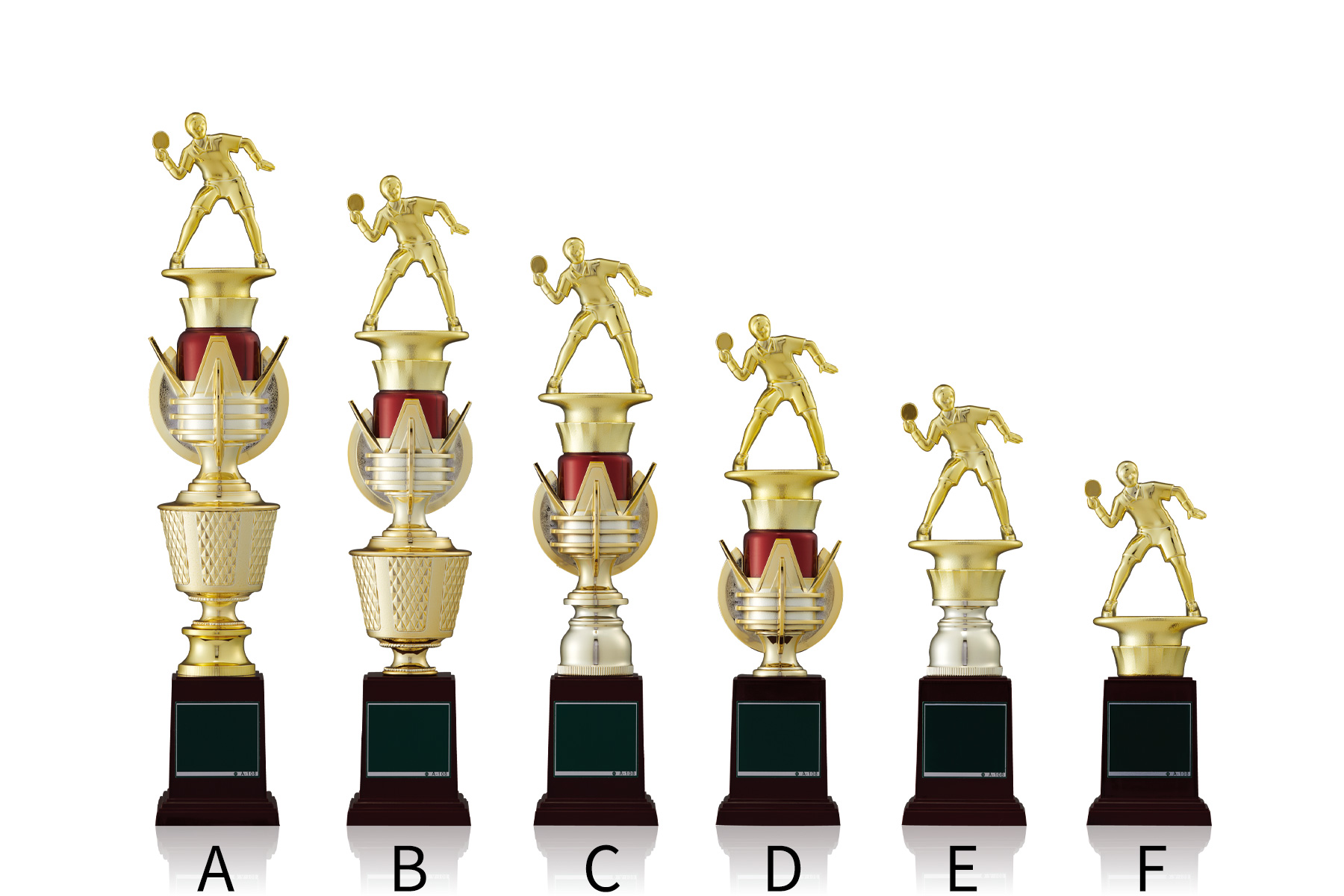 スタンダードトロフィー　JW-TO-3181 細身ながらインパクトのあるデザインが特徴的なスタンダードトロフィー