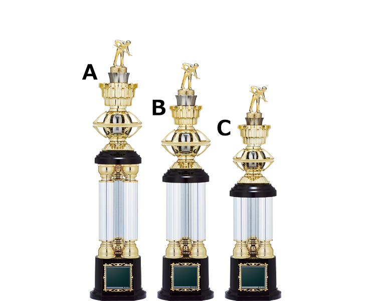 三本柱が印象的なビリヤード用チャンピオントロフィー JW-TO-3250-hobby-other