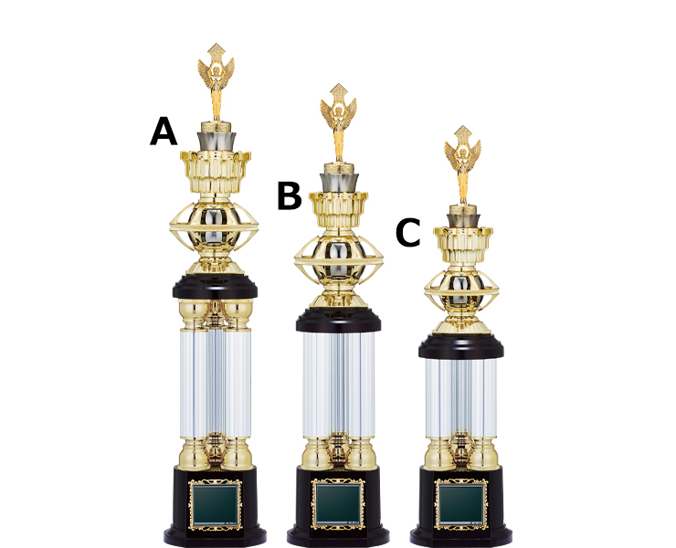 三本柱が印象的な囲碁用チャンピオントロフィー JW-TO-3250-igo