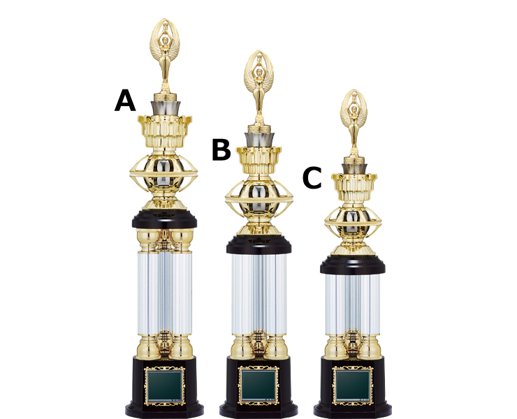 三本柱が印象的なポーカー用チャンピオントロフィー JW-TO-3250-poker